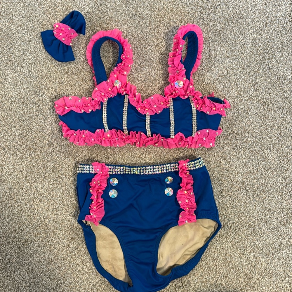 Child XL dance costume solo cheer